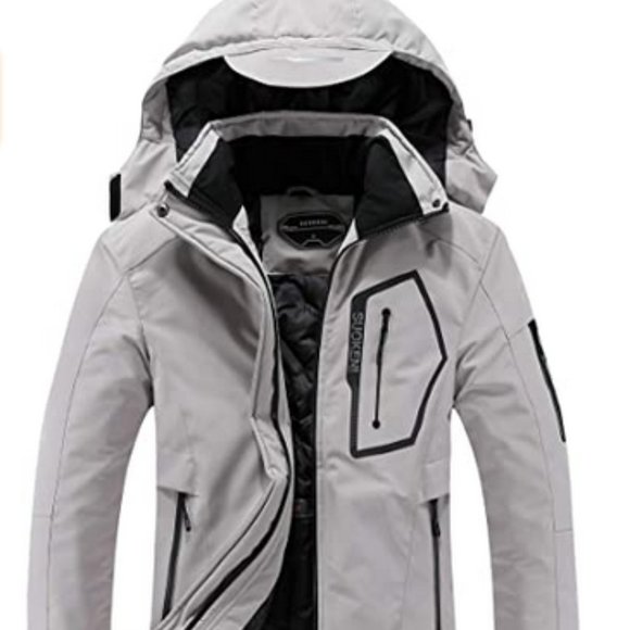 Women's Waterproof Ski Jacket Snow Coat Hooded CL